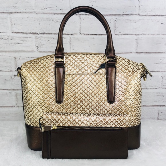 2PCS Brahmin Duxbury Satchel Wallet Set - Picture 4 of 8